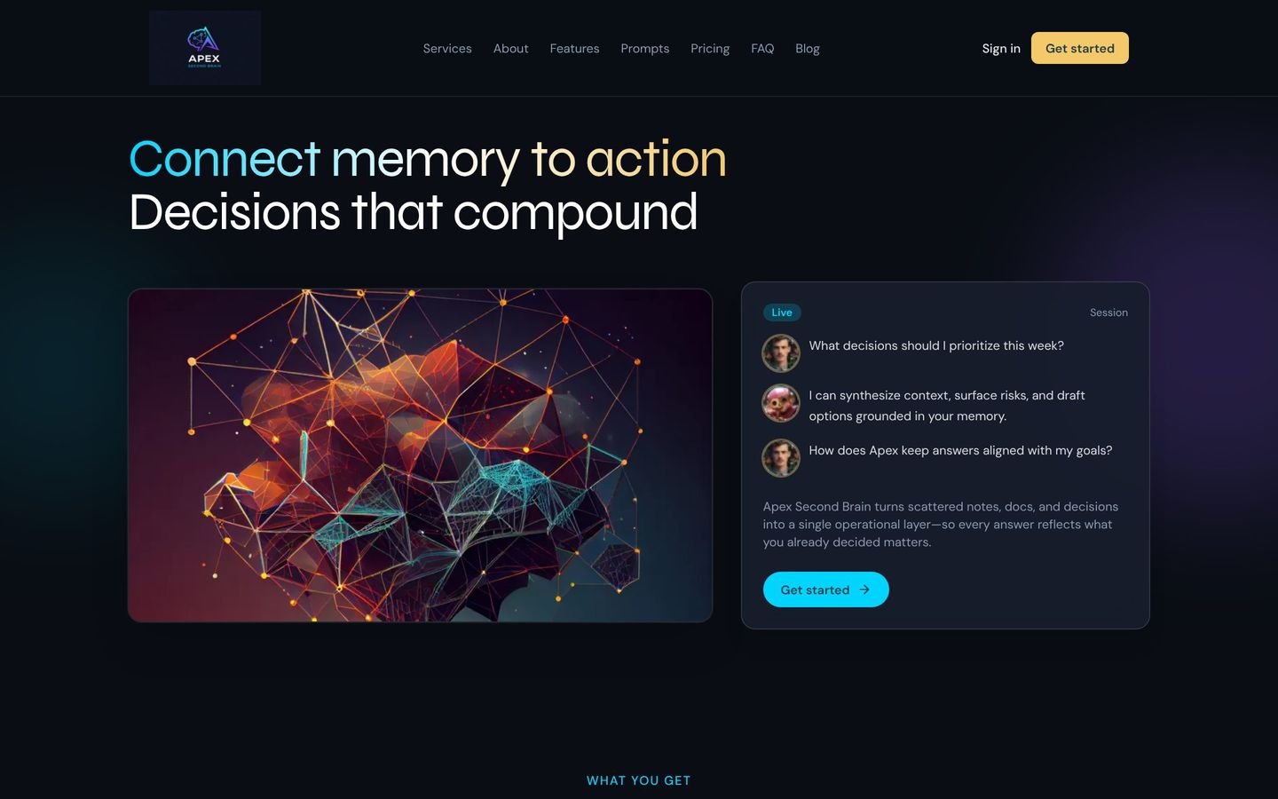 Apex Second Brain screen